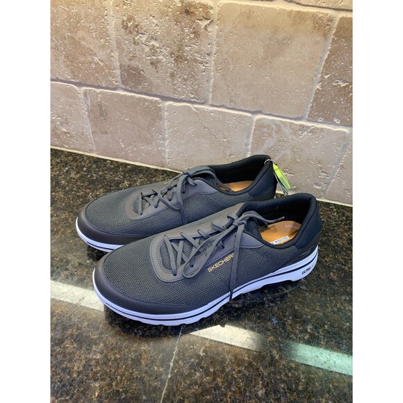 Skechers Ultra Go Air Cooled Goga Mat Go Walk Sneakers Men’s 13 Olive NEW - Picture 5 of 9